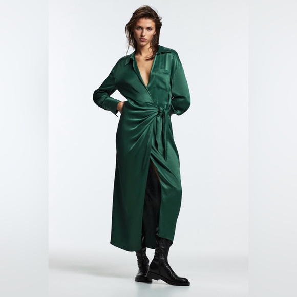 Zara Dresses & Skirts - ZARA wrap dress size XS